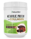 Metabolic Protein Powder dengan Collagen, Whiy Protein Powder Shake, Collagen Hydrolyzed dengan L- Glutamine untuk Dukungan Metabolic, Ditraffic, Skin, Joints & Muscle, Low Carb Meal Replacement, 17.06 oz