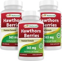 Terbaik Sastra Hawthorn Berry 565 mg 180 Capsules (180 Cacah (Paket 3)))