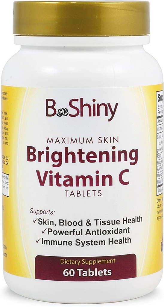 Vitamin C Complex 1000 mg Tablet untuk Skin Lightening Antioksidant dengan Rose HIPS dan Bioflavinoids Suppplemen Imune Sehat Membentuk Energi dan Berlebihan Semua Baik
