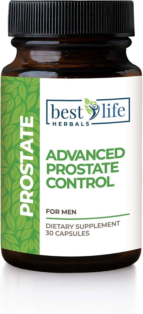 Best Life Herbals Advanced Prostate Control Suplemen dengan Saw Palmetto for Men Experiencing Enlarged Prostate, Frequent Urination, Overactive Bladder -1 Bottle