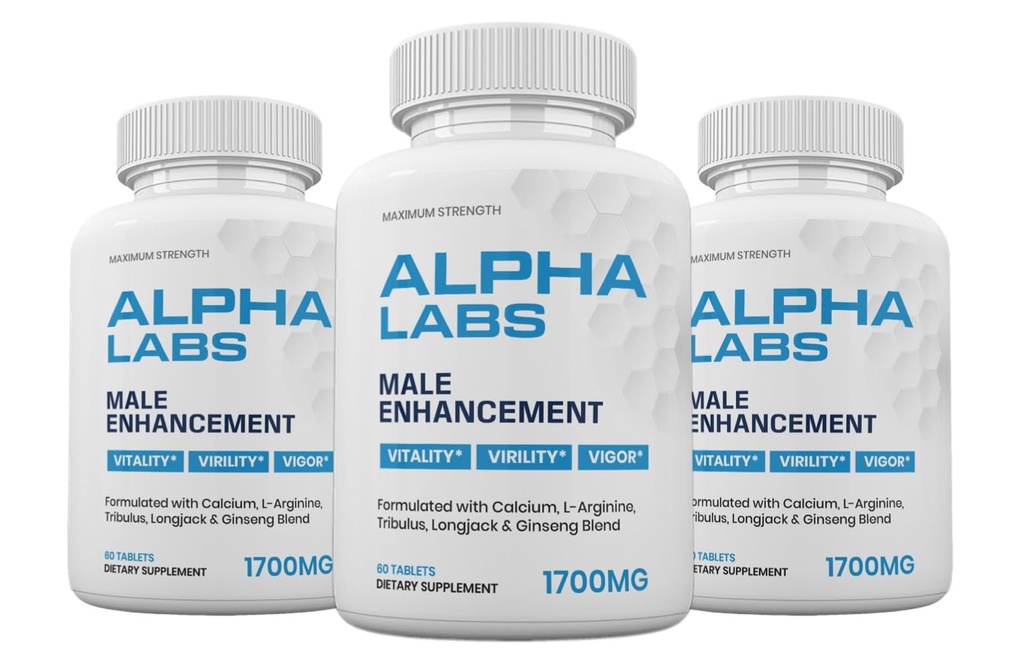 Zonata (3 Pack) Suplemen Diet Lab Resmi Alpha untuk Pria, Formula Natural untuk Tingkat Energi & Performance, Review Terbaik Alphalab (180 Tablet)