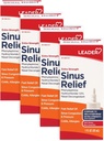 Leader Extra Power Leader Sinus Relief, Fast Acting, Sinus Deconongestan, Nasal Contraffic Spray, Cold & Allergy 30 mL Bottle (Paket 4)