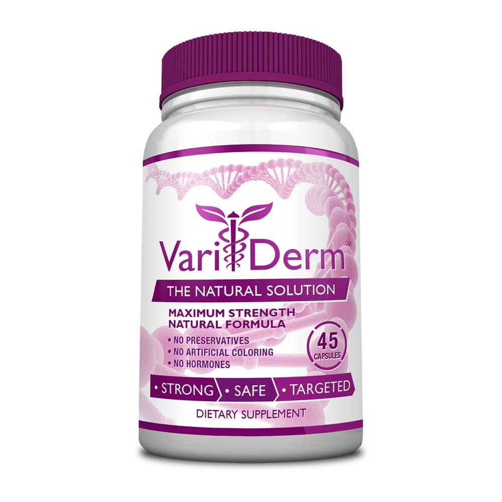 Varicose & Spider Vein Suplemen - Witch Hazel, Citrus Bioflavonoid - Vegan - 45 Capsules - 1 Botol