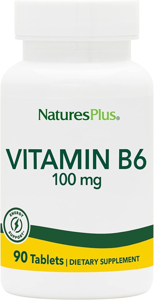 Alam Plus Vitamin B6 100 mg - Vegetarian, Gluten Free - 90 Tablet, 90 Pelayan