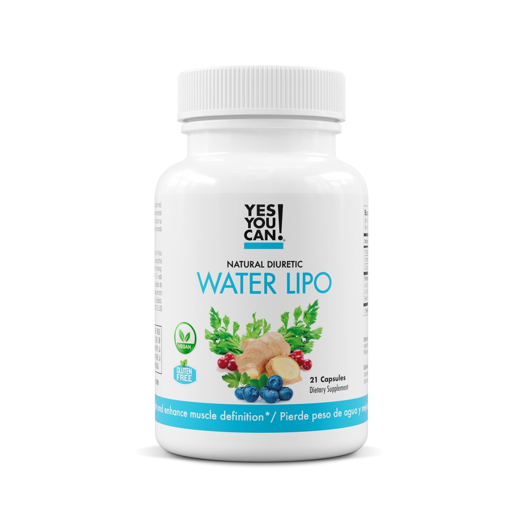 Ya Anda bisa! Pil Lipo Air Natural - Diuretic Cleanse dengan Electrolytes & Vitamin - Membantu dengan Retensi Air - Gluten- Bebas, 21 Capsules Per Botol