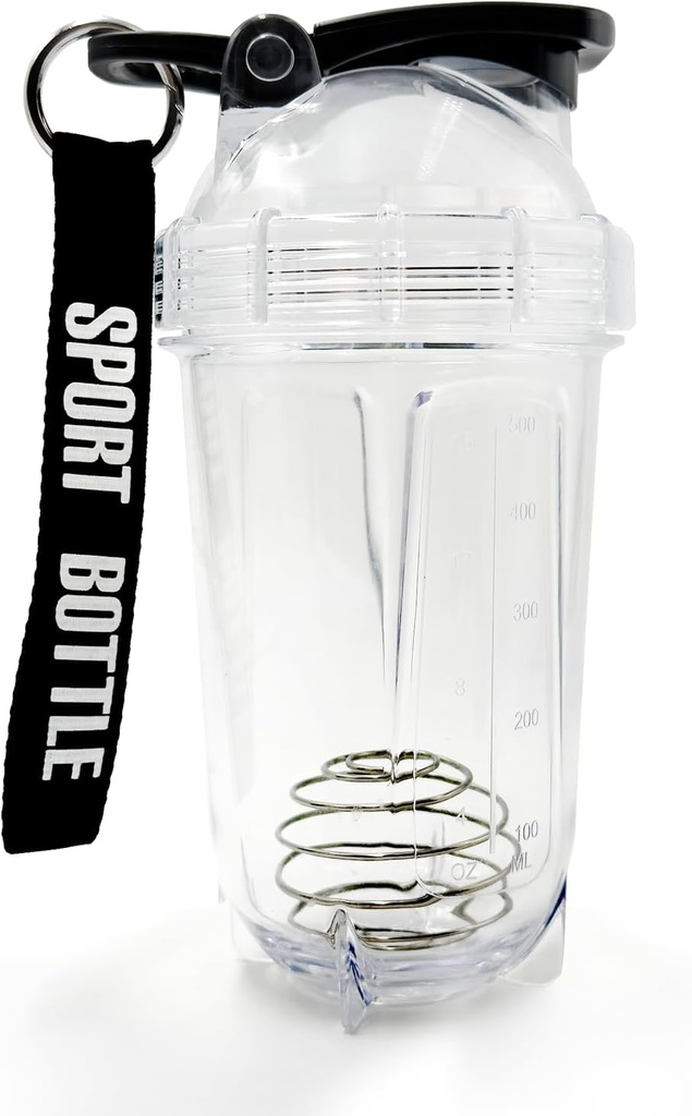 Blender Botol Shaker, 500ml / 16oz, Dishwasher Safe, Shatterproof, Portable Pre Workout Whey Protein Drink, Mixes Cocktails Shakes, hadiah untuk pria wanita, gajah putih hadiah untuk orang dewasa