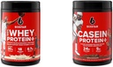 Six Star Elite Series 100% Whey Protein Plus Vanilla Cream 1.8lbs US & Casein Protein Powder Elite Casein Powder Slow- Digesting Miwarner Casein Protein