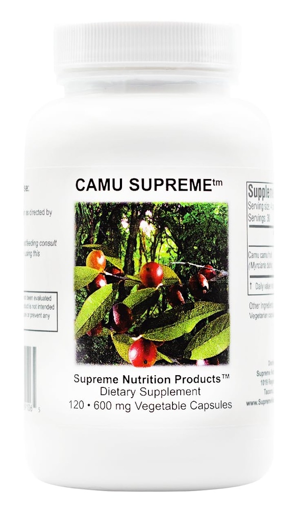 Supreme Nutrition Camu Supreme, 120 Pure Camu Fruit Vegetarian Capsules