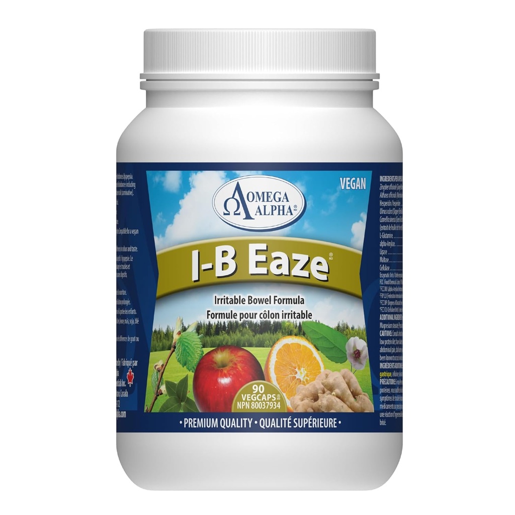 Omega Alpha I- B Eaze for Intestines & Stomach Ulcers 90 Capsules