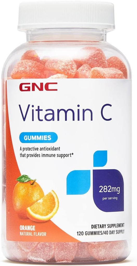 GNC Vitamin C Gummies - 282mg 124; Imune Dukung 126; 120 Gummies