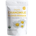 Iyasa Holistik Powder Organic Chamomile Flower, Tingkat Makanan untuk Baking, Memasak, Tea, Minuman Musim panas, Diy Skin dan Care Products, Natural Face Packs, Wajah delapan oz 223 gma