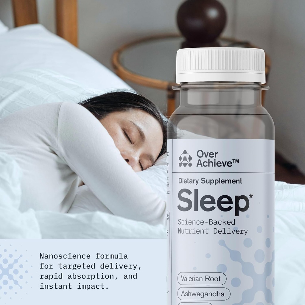 Variasi Tambahan Kemasan dengan Teknologi Nanoscience Lanjutan, 3 Pack, Stress Calming Santai Minum, Sleep Aid Minum, Mushroom Supplemen Minum, 2 Oz Shot