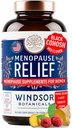 Suplemen Menopause bagi Perempuan - 5- HTP, Dong Quai, Black Cohosh for Menopause Hot Flashes, Night Sweats Relief - Womens Pre Meno Premenopause Perimenopause Suplemen - 90 Caps