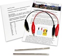 Colloidal Silver Generator Wire 99,99% Pure 12- Gauge (0.08 in. / 2.06 mm) Set (2) 4 - Inch Rods + Mini / Travel Generator - termasuk Wires + Complete Instruksi