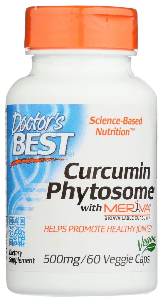 Doctors Best Curcumin Phytosome with Meriva, Non- GMO, Vegan, 60 Vevgie Capsule (Pack of 1)