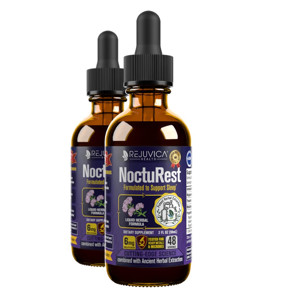 Natural Sleep-Aid with Valerian and Melonatin- All-Natural Liquid Formula for 2X Absorpsi - Magnesium, L- Theanine & More