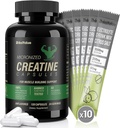 150 Creatine Capsules + 10 Pack Electrolite Combination, dan 200 Creatine Capsules Suplemen untuk Muscle, Energy, Recovery, Gluten- Free Creatine for Women, Men