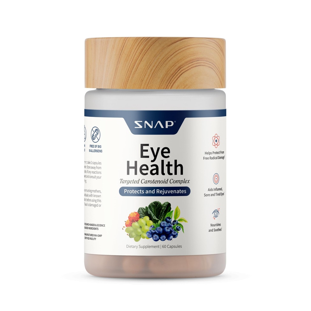 Saraf Suplemen Mata Kesehatan dengan Lutein, angkan Bilberry & Lycopene