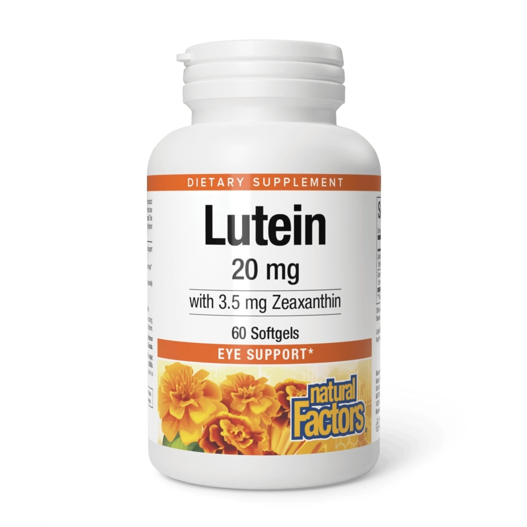 Faktor Alami - Lutein 20mg, Antioksidan Alam untuk Mendukung Kesehatan Mata, 60 Gels Lembut