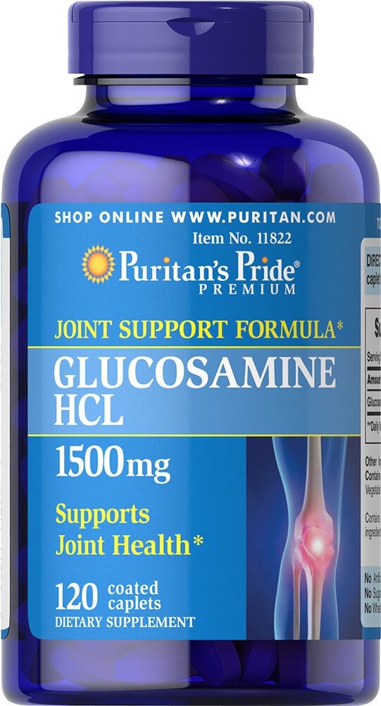 Puritan 's Pride Glucosamine 1500 mg Caplets, 120 Count
