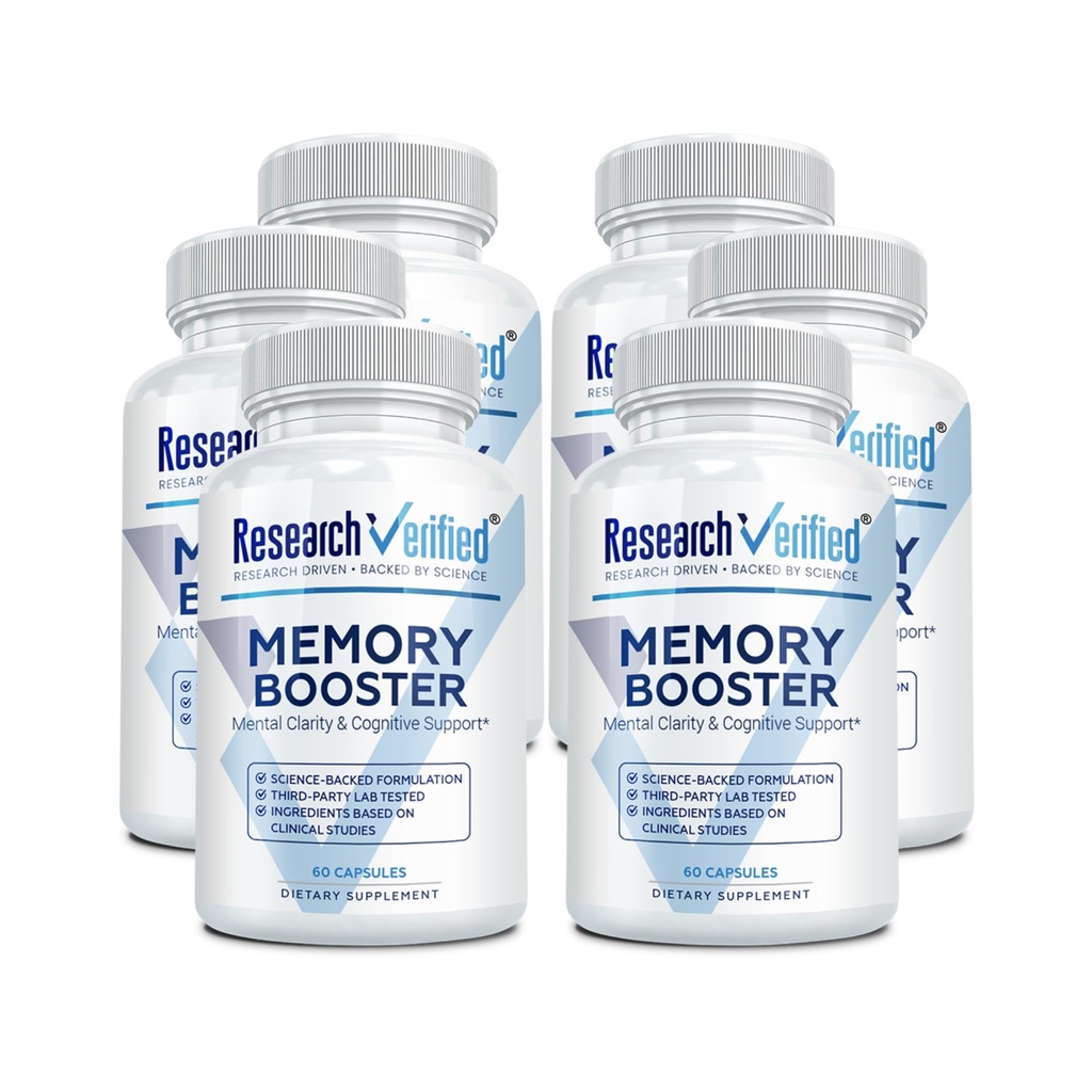 Research Verified Memory Booster - Nootropic Suplemen - Enhance Cognition and Memory - Lion 's Mane, Ginkgo Biloba, BioPerine - 6 Pasokan Bulan - Non-GMO - Dibuat di Amerika Serikat