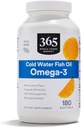 365 oleh Whole Foods Market, Omega- 3 Lemon, 180 ct