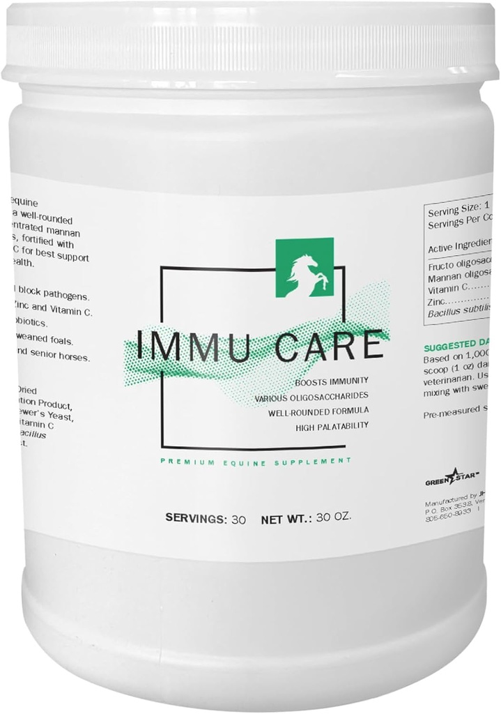 Green Star, Immu Care ™, Powder Equine Suplement, Feed Addititive, 2 Lbs