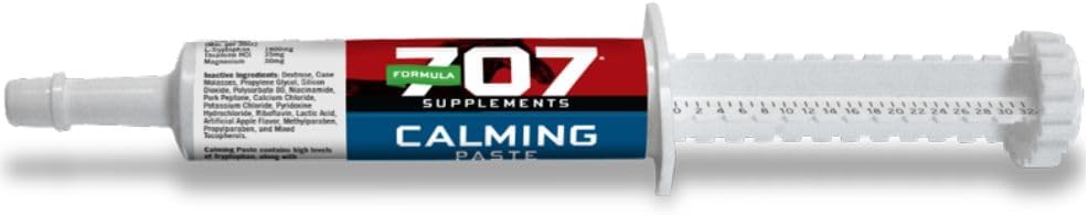 Formula 707 Calming Equine Tempel, 2 Pelayan - Cepat-Bertindak L-Tryptophan Mendukung Tenang dan Fokus untuk Kuda Gugup