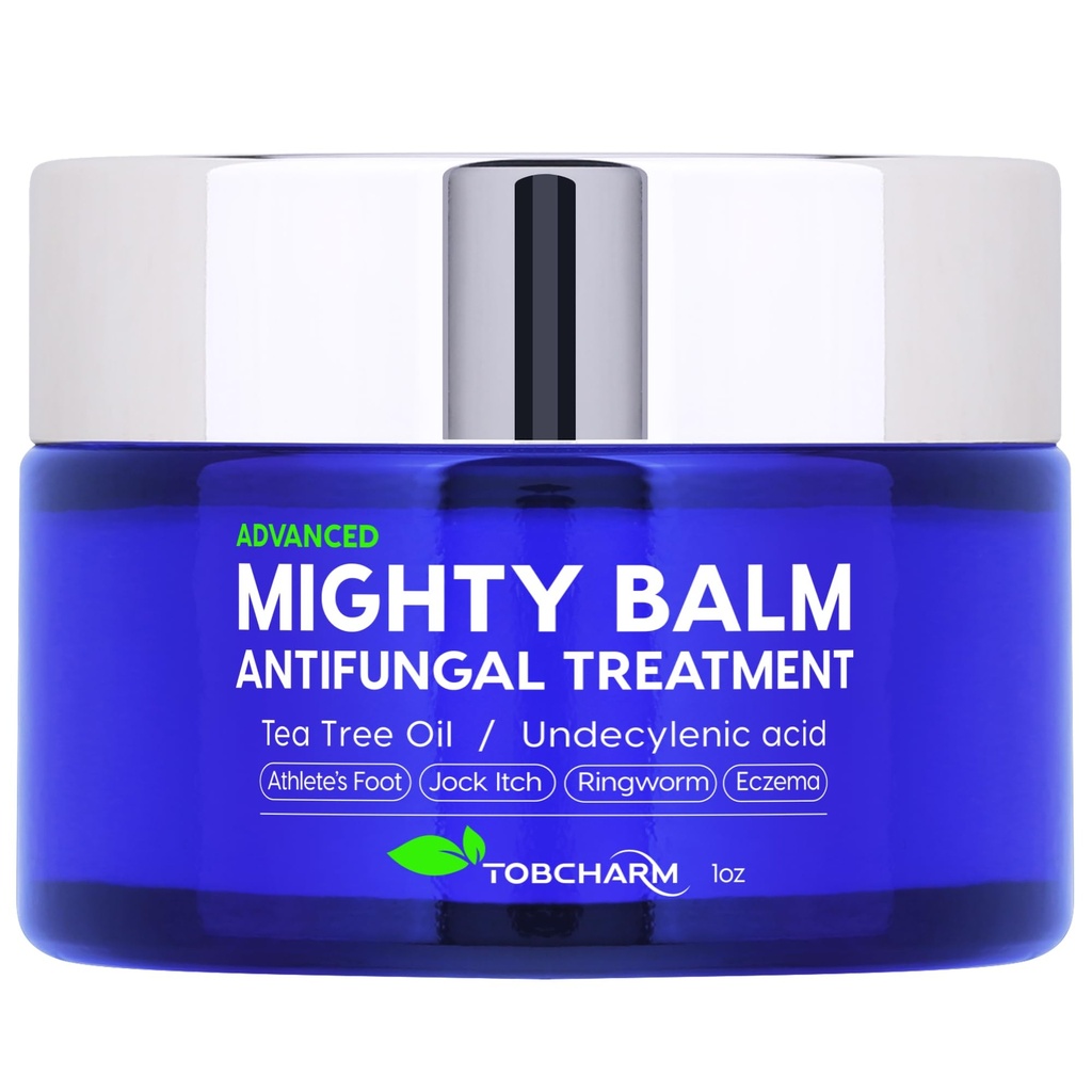 Tobchary Antifungal Cream with Tea Tree Oil for Ringworm, Jock Itch, Athlete Foot, and Fungal Skin Infeksi - Anti- Fungal Foot Cream for Fast Relief and Healing