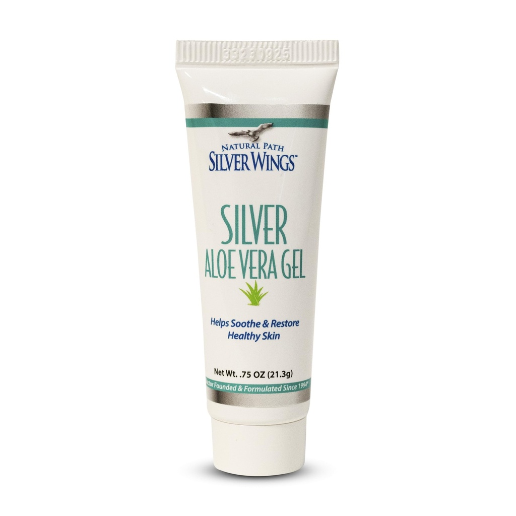 Jalur Alam Silver Wings 200 plum Silver dengan Aloe Vera Gel - Soothing Skin Care 0.75 oz