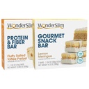 WonderSlim Fluffy Salted Trentzel Protein & Fiber Bar dan Lemon Meringue Gourmet Snack Bar Bundle