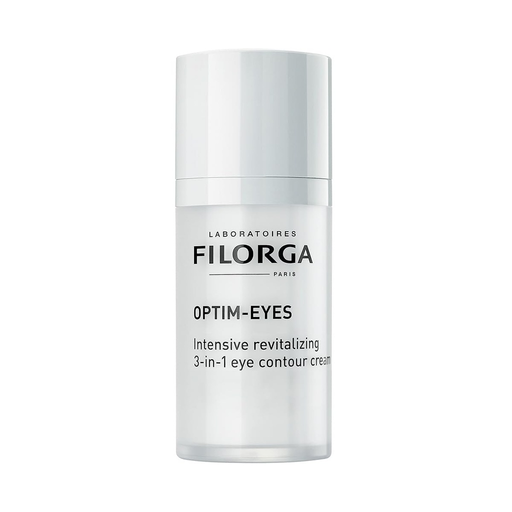 Filorga Optim- Eyes Eye Cream, Revitalisasi 3-in- 1 Skin Treatment for Rapid Reduction of Dark Circles, Wrinkles & Puffiness Around the Eyes, 0.5 fs. oz.