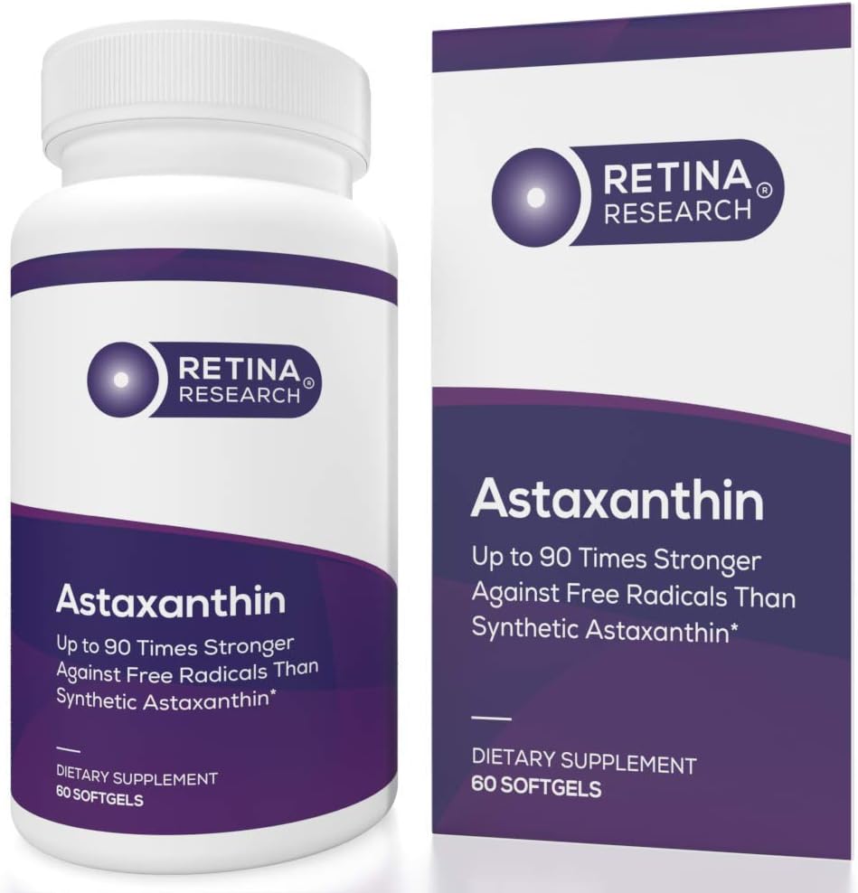 Wasiat Astaxanthin Eye Vitamin 10mg - Suplemen untuk Mendukung Kesehatan Mata - Sampai 90 Kali Lebih Kuat dari Synthetic - Formulated by Doctors - 3rd Party Cerfied - 60 Softgels