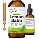 Wild & Organic Balm Drops - Relaxing Lemon Balm Leaf Extract Suplement - Calming Melissa Officinalis Tincture - Vegan, Sugar & Alcohol-Free - 2 fl oz