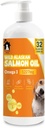 Salmon Oil for Dogs & Cats 126; Omega 3 Fish Oil Suplement for Healthy Skin & Coat, Joint & Bone Support, Allergy Relief & Inflammation Defense 124; 32oz