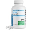 Bronson Hyaluronic Acid 200 MG High Potency Joint Health & Healthy Skin Dukung, Non-GMO, 200 Vegetarian Capsules