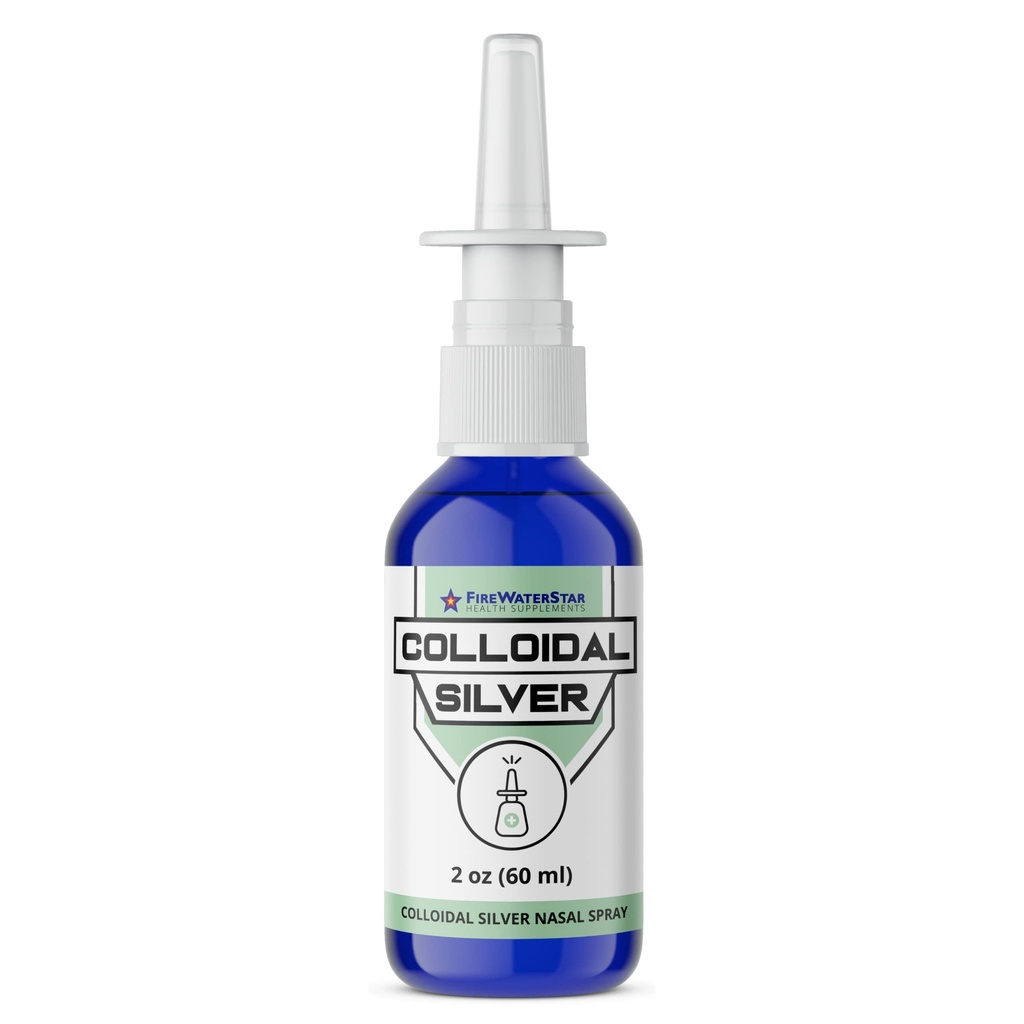 FWS Colloidal Silver Nasal Spray - 2oz - Ultra Fine Silver Mist - 50 plum - 99,99% Kemurnian - Sinus Relief - Membantu dengan Dry, Irroted, Stuffy Nose - Imune System Dukungan - untuk Dewasa dan Remaja