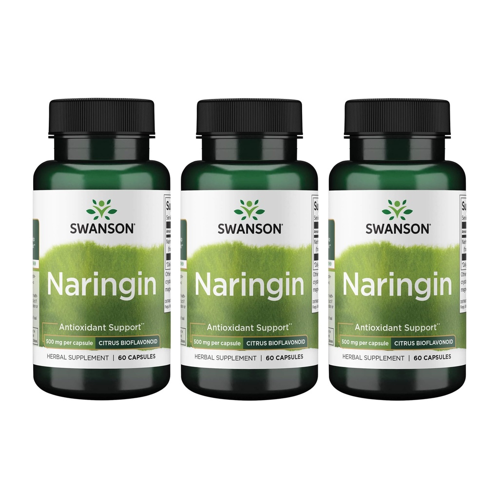 Swanson Naringin 500 Juta Grams 60 Capsules (3 Paket)
