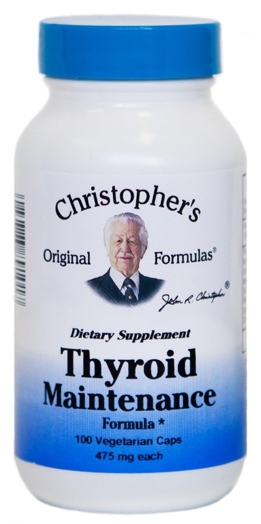 Christopher 's Original Formulas Thyroid Maintenance Formula Capsule, 100 Count