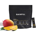 Paket Hidration Gainful, Caffeine Free dengan Key Electrolytes Magnesium dan Sodium, Dukungan Energi, Gula Rendah, Mango Tropical, 21 Tongkat