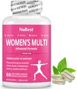 Multivitamin for Women dengan 39 Key Nutrients, Estivents Vitamin, Mineral, Horny Goat Weed, Maca, Wild Yam, Red Clover, Cranberry, Arginine, Herbal Suplemen 124; 60 Vegan Capsules 124; 1 Bulan Supply