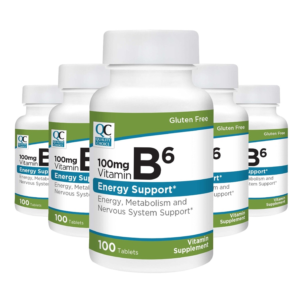 Kualitas Pilihan Vitamin B6 100 mg Tablet (Paket 5)