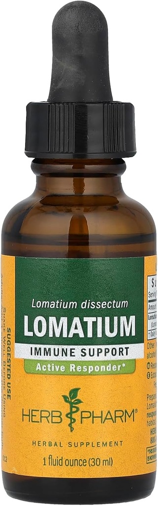 Herb Pharm Lomatium Cair Ekstrak untuk Dukungan Sistem Imune - 1 Ounce