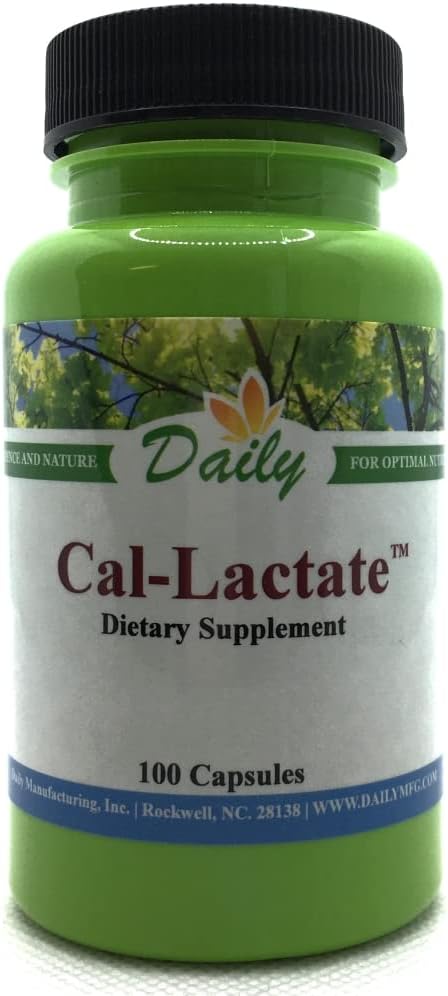 Daily Manufakturing Calcium Lactate ™ 100 Capsules