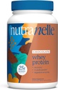 Nutranelle - Chocolate Whey Protein Powder - 25 g dari Whey Isolate & Konsentrasikan per Serving dengan Enzymes Digetical untuk Pertumbuhan Muscle & Recovery - Nol Ditambahkan Sugar Protein Gowder