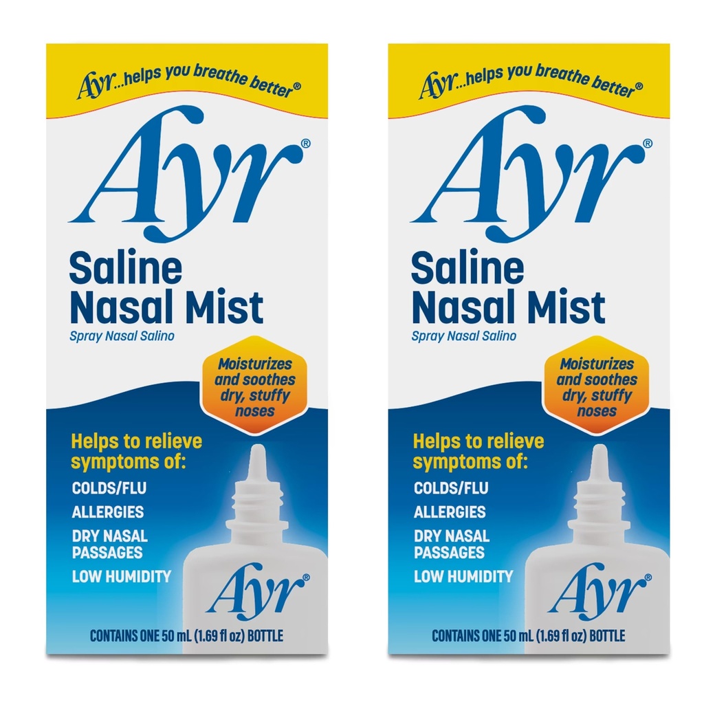 AYR Saline Nasal Mist, 1.69 Fl Oz (Paket 2)