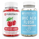 Prefinity Uric Acid Flush & Cleanse Capsules + Tart Cherry Gummies