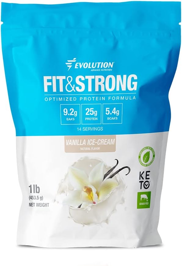 Kubah Protein Whiy Powder - Powder Protein Murni dengan BCAA, Cepat Absorbing dan Digesting Cepat untuk Pemulihan Otot Optimal - 1 Pound (Vanilla)