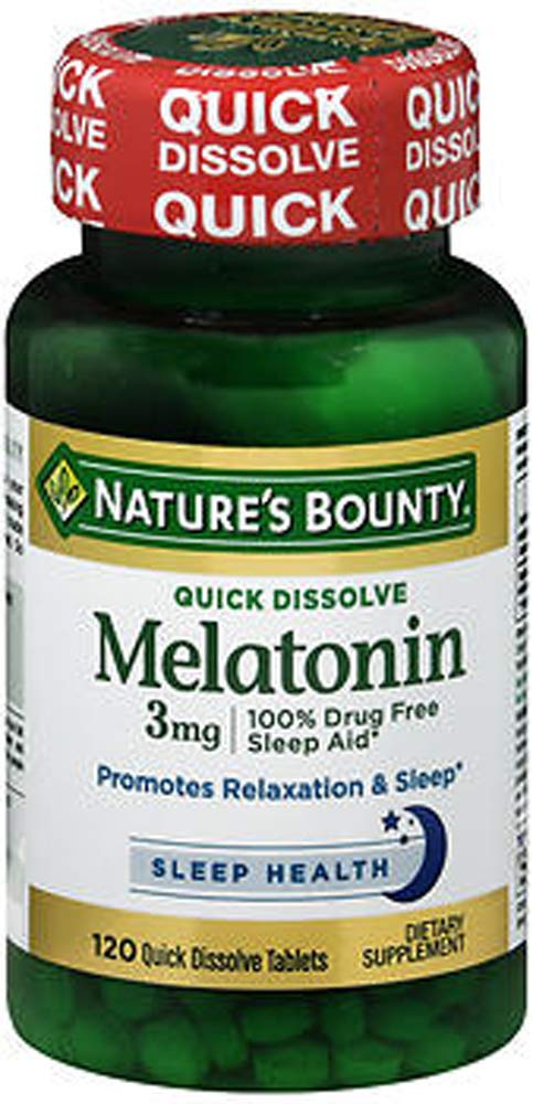 Nature 's Brand Bounty Melonatin Quick Dissolve Tablet, 120 ct