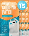 ICEWRAPS Fever Patch untuk Anak-anak & Dewasa 124; Cold Patch untuk Migraine, Headache & Fever Relief 124; Gel Sheets for Pain & Comfort, Pack of 15